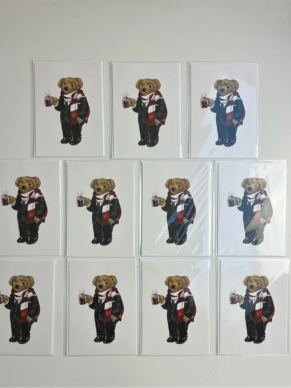 Polo Ralph Lauren Polo Bear with Hot Cocoa Blank Cards Stationary Set Of 11 NWT